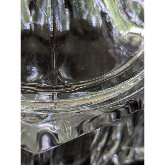 Old Williamsburg Sugar Bowl Dish Clear by IMPERIAL GLASS-OHIO Double Handles - Picture 10 of 16